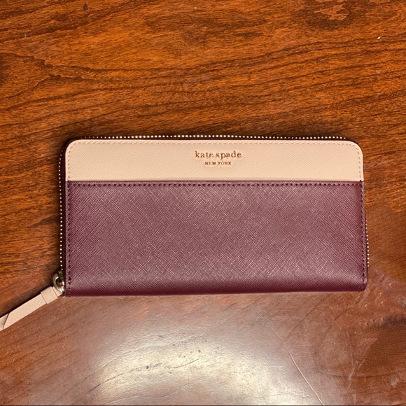 Kate Spade CAMERON SAFFIANO LEATHER Zip Wallet NWT - Picture 2 of 8
